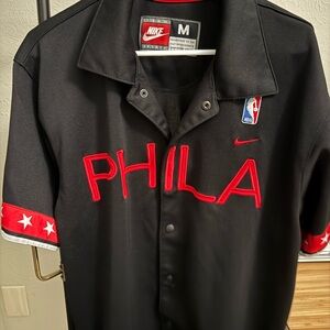 Nike Black and Red Men's Jersey